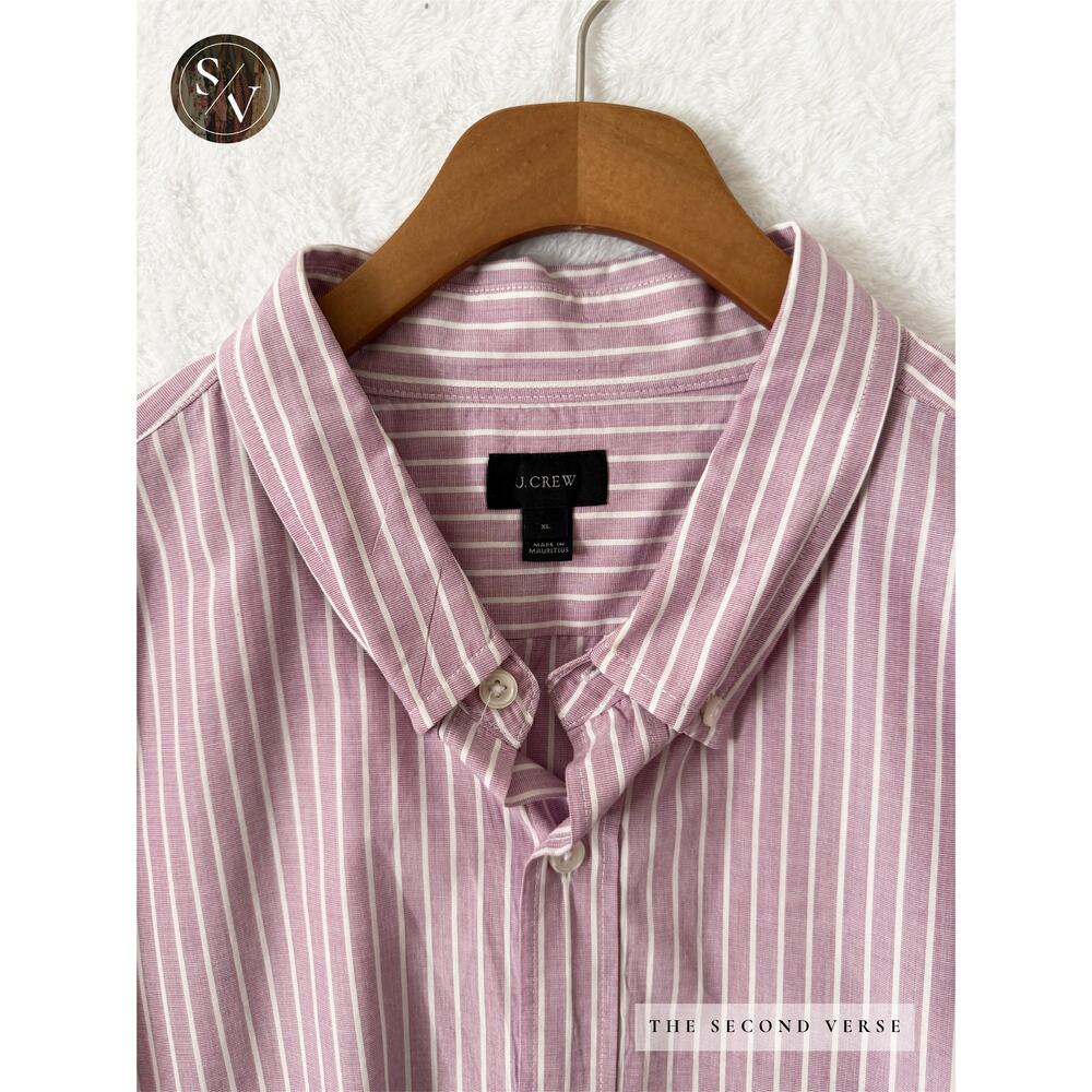 J. Crew Long Sleeve Buttondown Striped Men's Business Casual Shirt Size XL - Picture 3 of 8